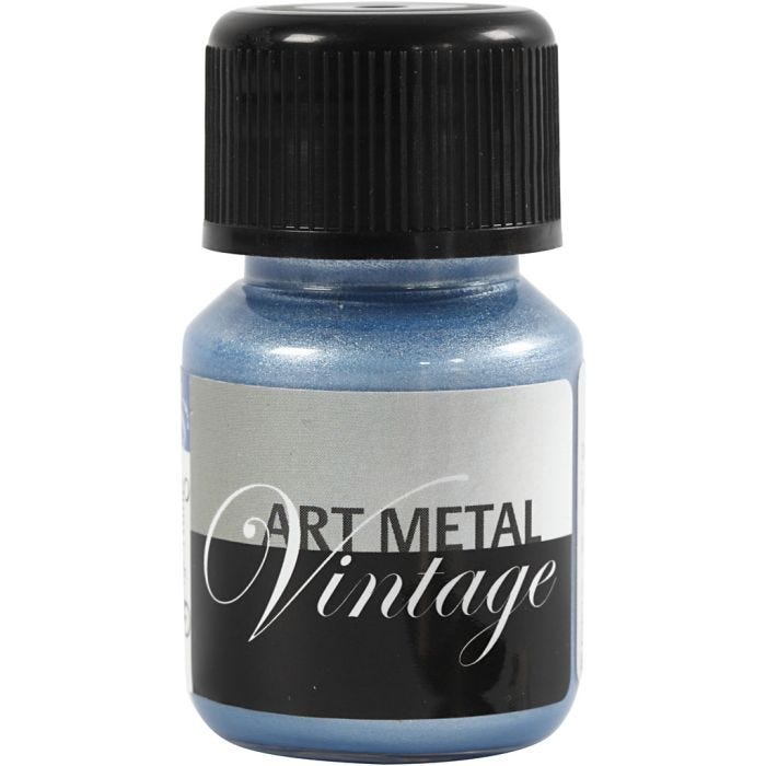 Hobbyverf Metallic, Parelmoer blauw(5031), 30 ml/ 1 fles