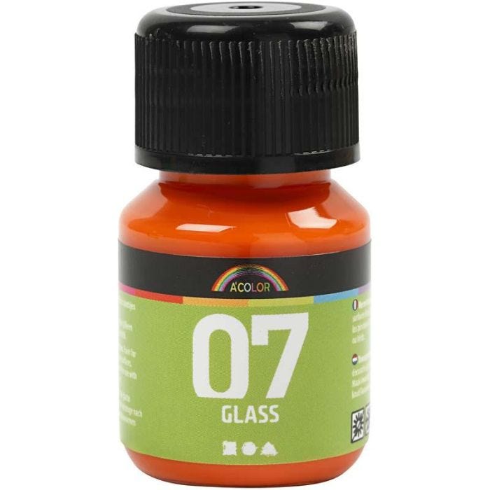 A-Color Glass, oranje, 30 ml/ 1 fles