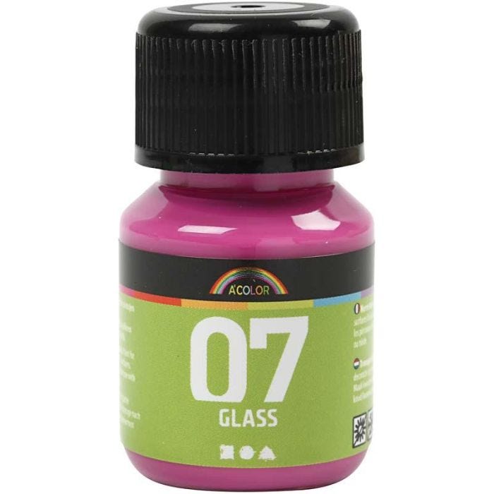 A-Color Glass, roze, 30 ml/ 1 fles
