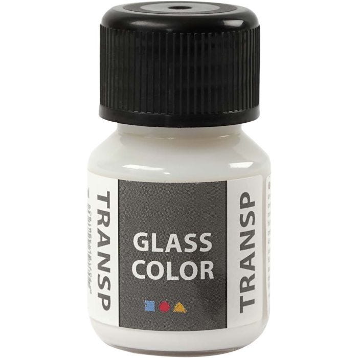 Glass Color Transparent, wit, 30 ml/ 1 fles