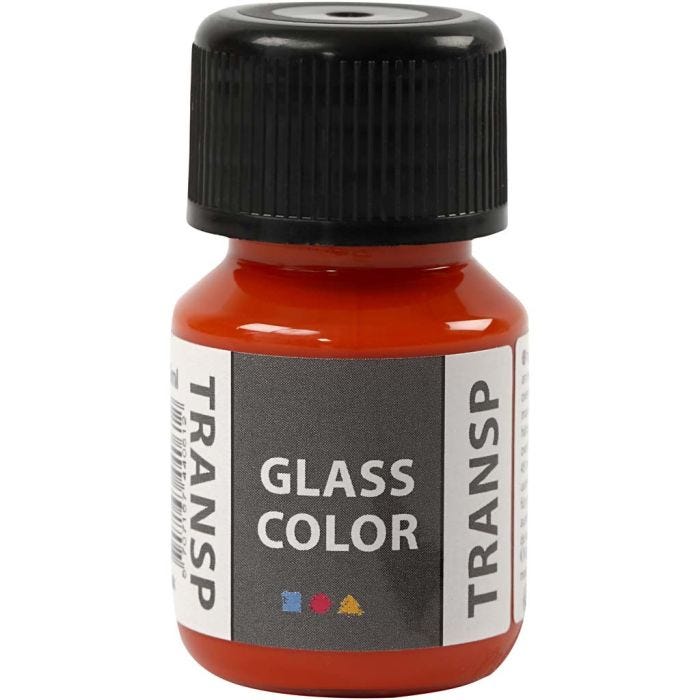 Glass Color Transparent, oranje, 30 ml/ 1 fles