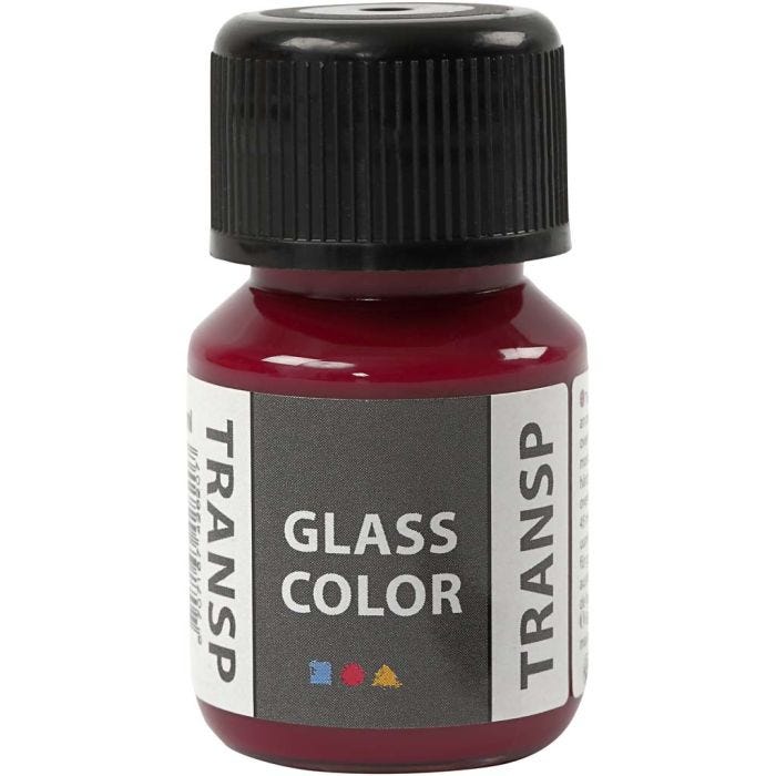 Glass Color Transparent, roze, 30 ml/ 1 fles