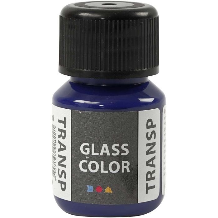 Glass Color Transparent, brilliant blauw, 30 ml/ 1 fles