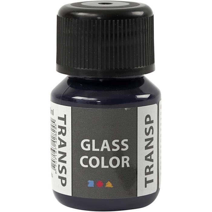 Glass Color Transparent, marineblauw, 30 ml/ 1 fles