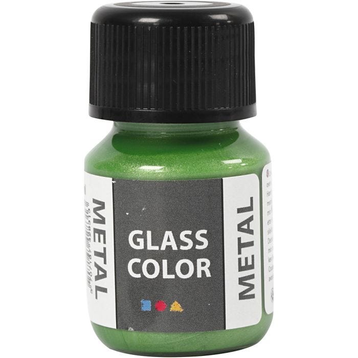 Glass Color Metal, groen, 30 ml/ 1 fles