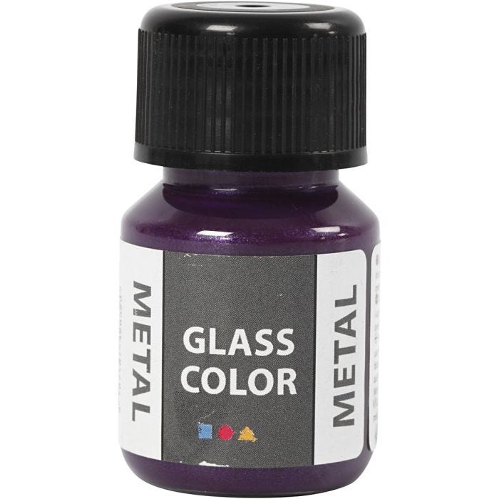 Glass Color Metal, paars, 30 ml/ 1 fles