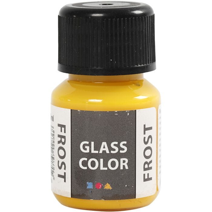 Glass Color Frost, geel, 30 ml/ 1 fles