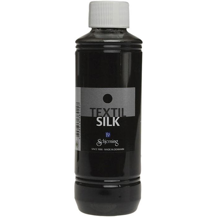 Zijdeverf ES Silk, diep zwart, 250 ml/ 1 fles