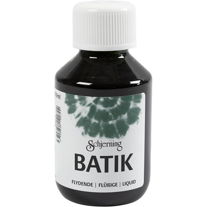 Batikverf, groen, 100 ml/ 1 fles