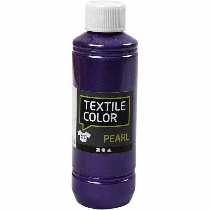 Textielkleur, parelmoer, violet, 250 ml/ 1 fles