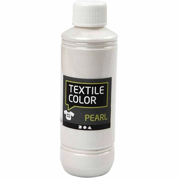 Textile Color, parelmoer, base, 250 ml/ 1 fles