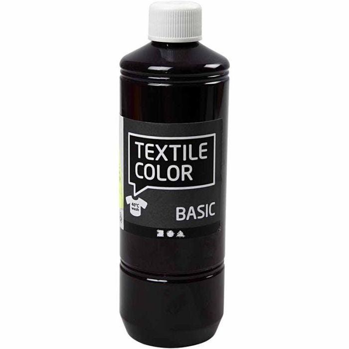 Textielkleur, rood paars, 500 ml/ 1 fles