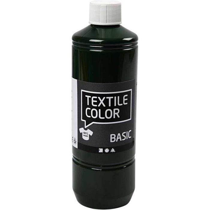 Textielkleur, olijfgroen, 500 ml/ 1 fles