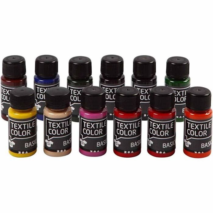 Textielkleur, 12x50 ml/ 1 doos