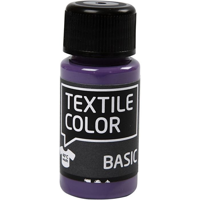 Textielkleur, lavendel, 50 ml/ 1 fles