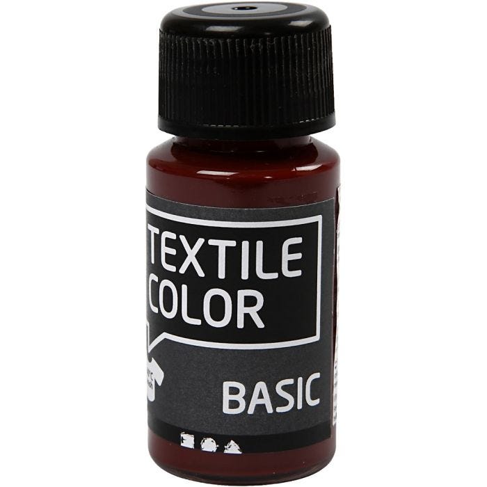 Textielkleur, bruin, 50 ml/ 1 fles