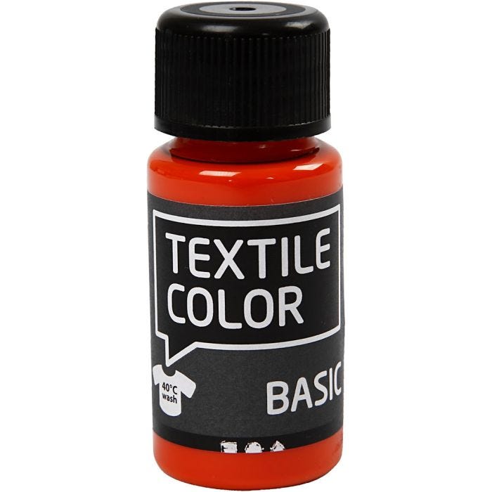Textielkleur, oranje, 50 ml/ 1 fles