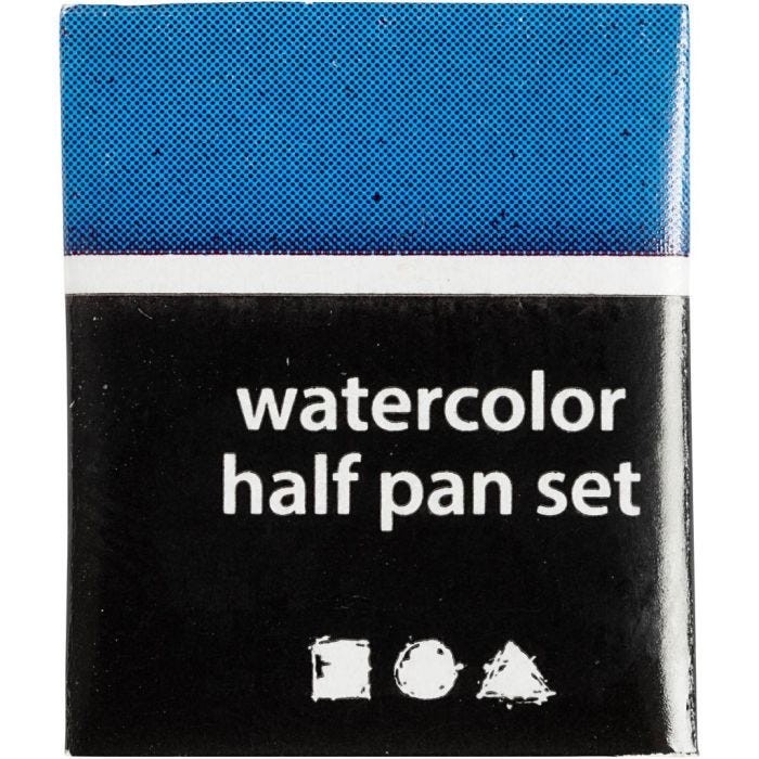 Art Aquarelverf, ½-pan, afm 10x15x20 mm, blauw, 1 stuk