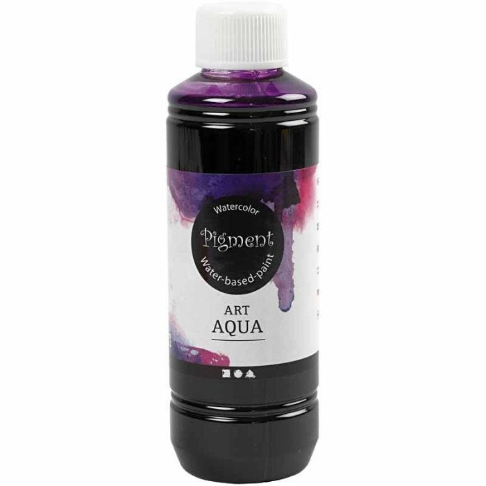 Vloeibare Aquarelverf, rood paars, 250 ml/ 1 fles