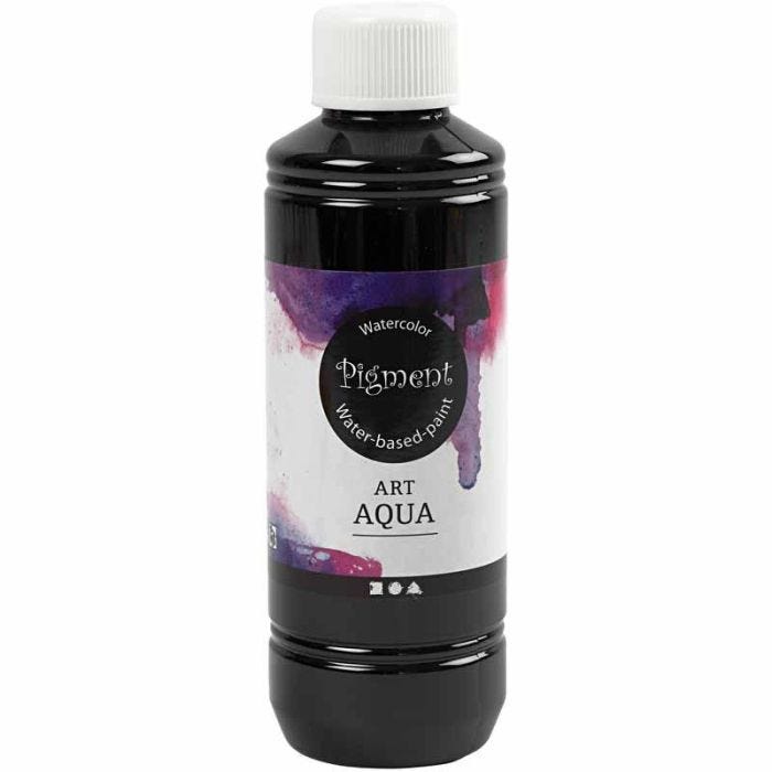 Vloeibare Aquarelverf, zwart, 250 ml/ 1 fles