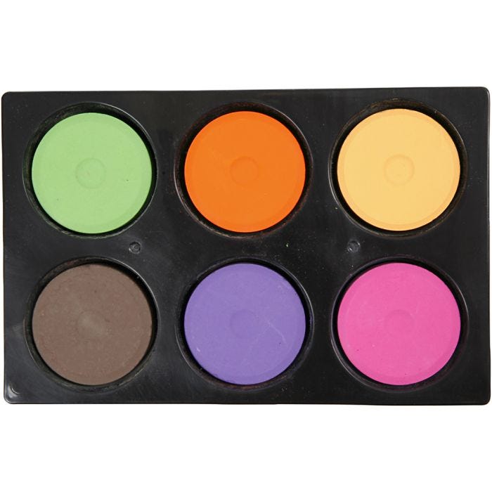 Waterverf, H: 16 mm, d 44 mm, extra kleuren, 1 doos