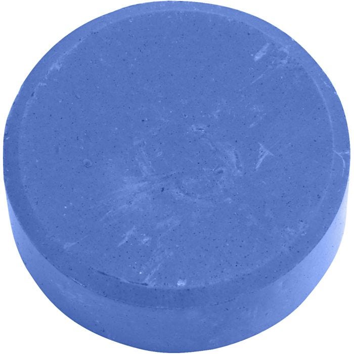 Waterverf, H: 19 mm, d 57 mm, blauw, 6 stuk/ 1 doos