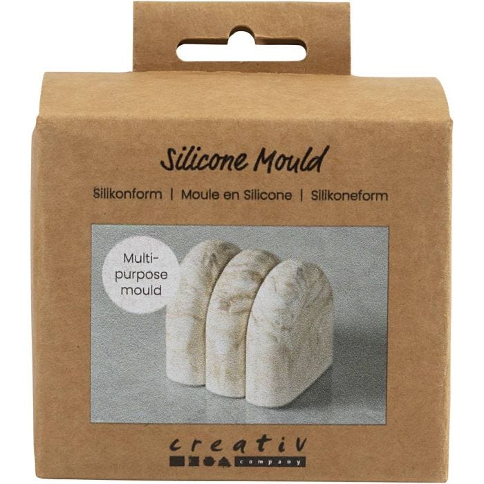 Siliconen Vorm, Bogen, H: 5 cm, d 4,5 cm, B: 4 cm, 1 stuk/ 1 doos