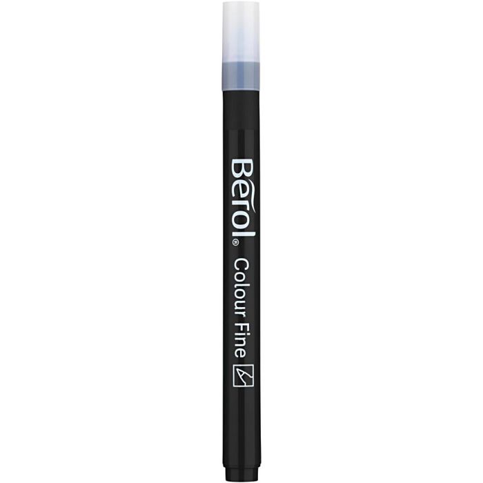 Berol Colourfine, lijndikte 0,6 mm, zwart, 12 stuk/ 1 doos