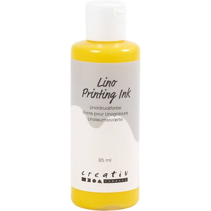 Linoleum Verf, geel, 85 ml/ 1 fles