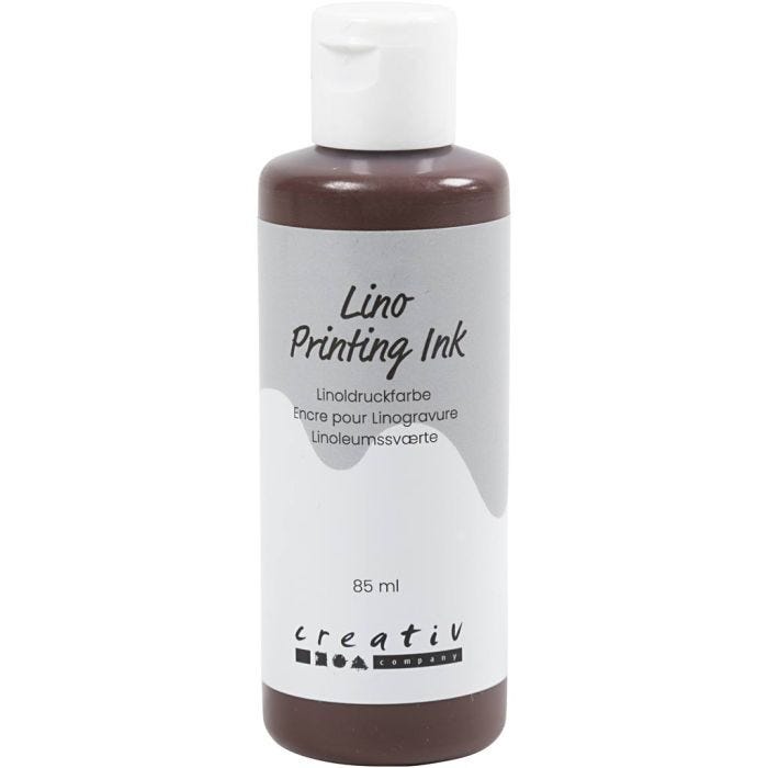 Linoleum Verf, bruin, 85 ml/ 1 fles