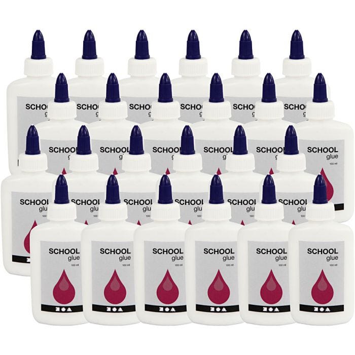 Schoollijm, 24x100 ml/ 1 doos