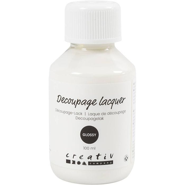 Decoupagelak, glossy, 100 ml/ 1 fles