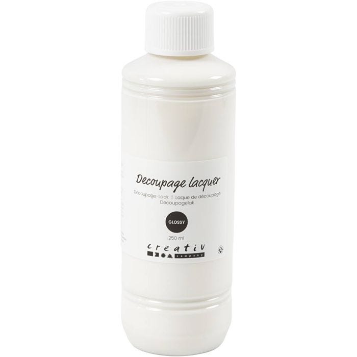 Decoupagelak, glossy, 250 ml/ 1 fles