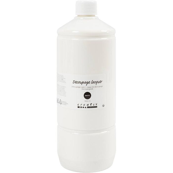 Decoupagelak, matt, 1000 ml/ 1 fles