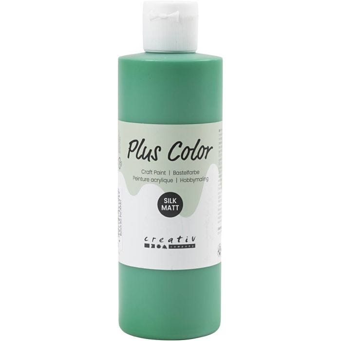 Plus Color Acrylverf, brilliant groen, 250 ml/ 1 fles