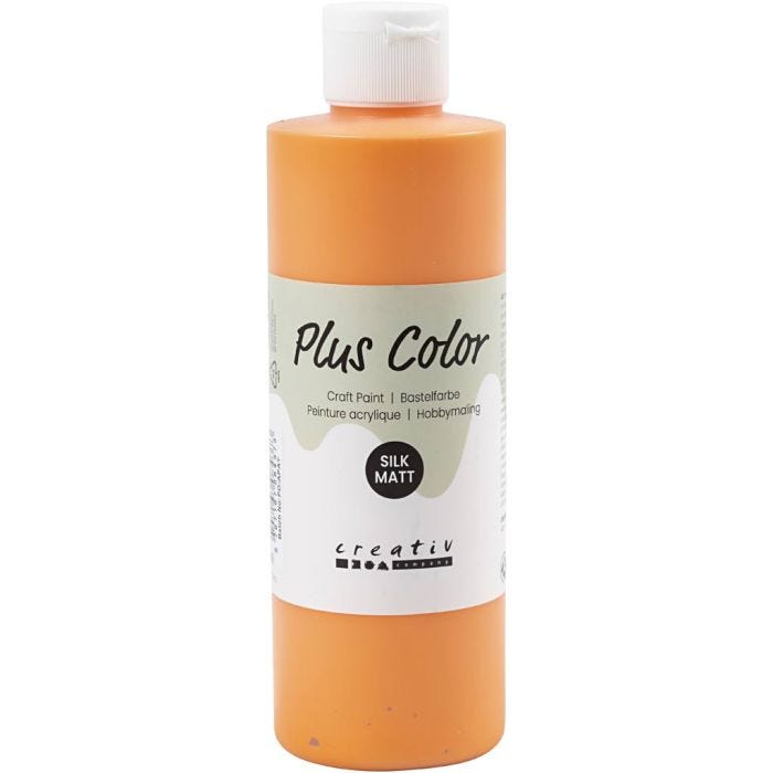 Plus Color Acrylverf, pumpkin, 250 ml/ 1 fles