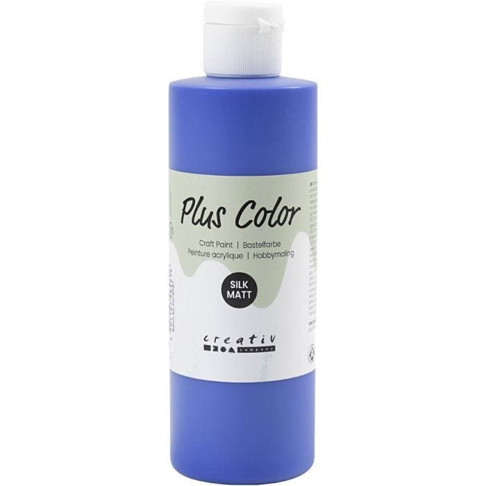 Plus Color Acrylverf, ultra marine, 250 ml/ 1 fles