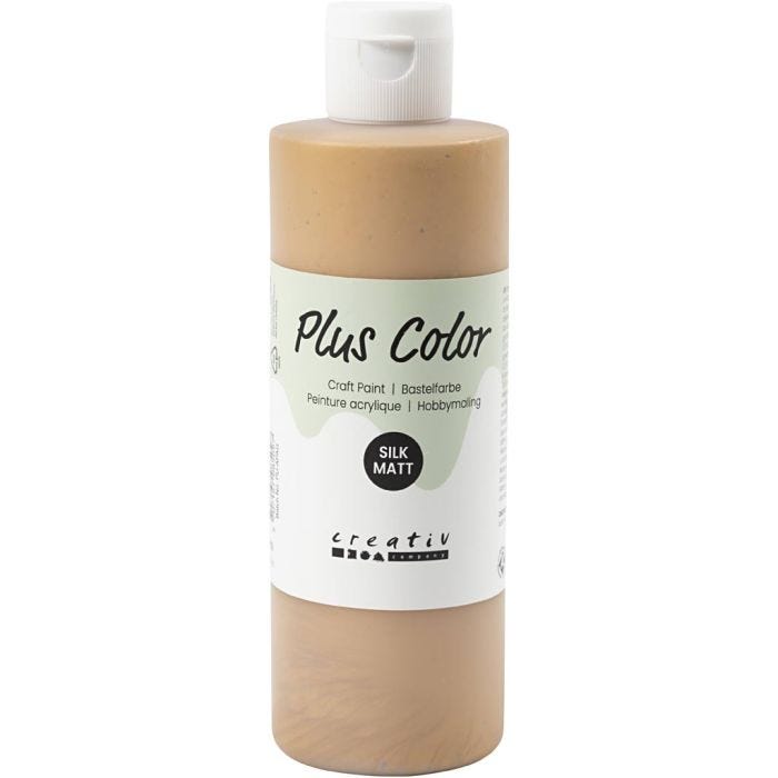 Plus Color Acrylverf, goud, 250 ml/ 1 fles