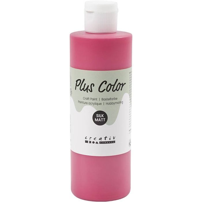 Plus Color Acrylverf, primair rood, 250 ml/ 1 fles