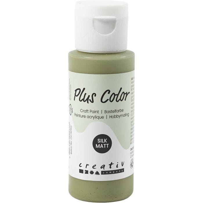 Plus Color Acrylverf, eucalyptus, 60 ml/ 1 fles