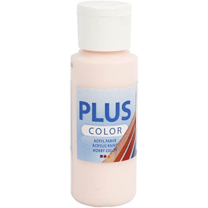 Plus Color Acrylverf, pale rose, 60 ml/ 1 fles