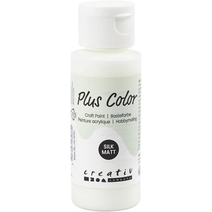 Plus Color Acrylverf, off-white, 60 ml/ 1 fles