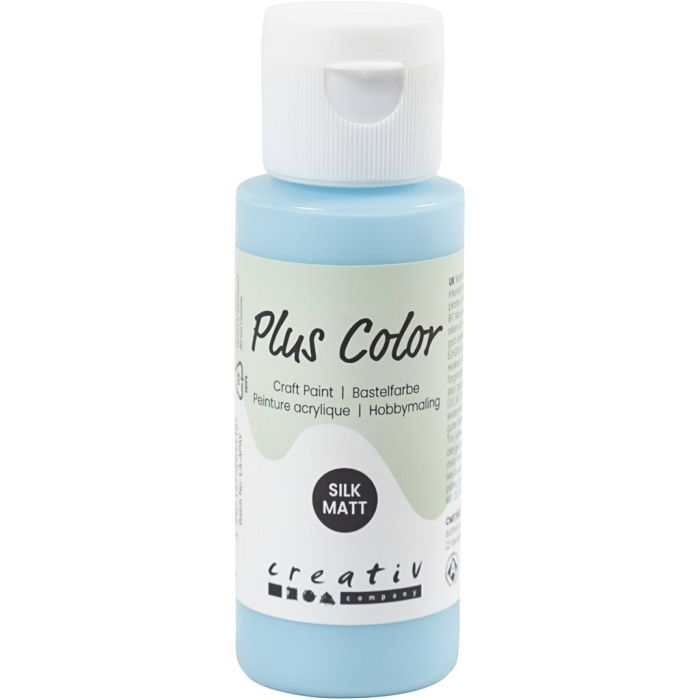 Plus Color Acrylverf, ice blue, 60 ml/ 1 fles