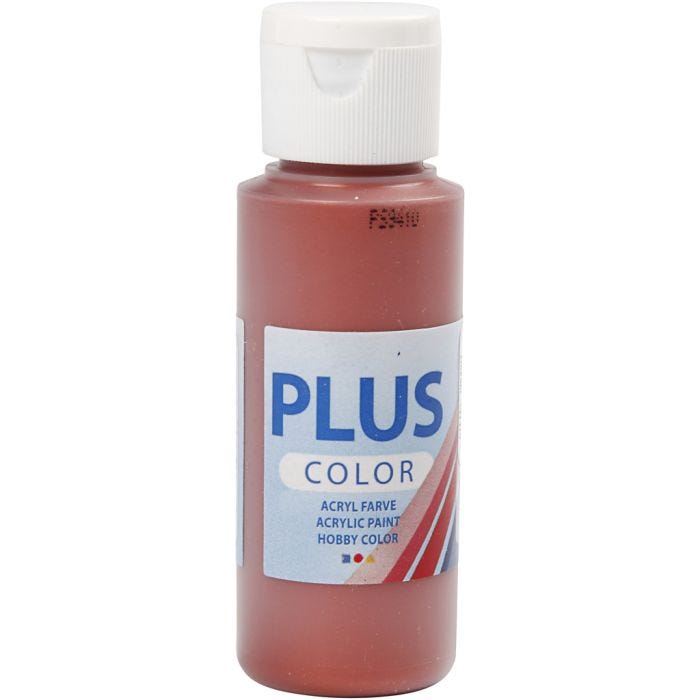 Plus Color Acrylverf, red copper, 60 ml/ 1 fles