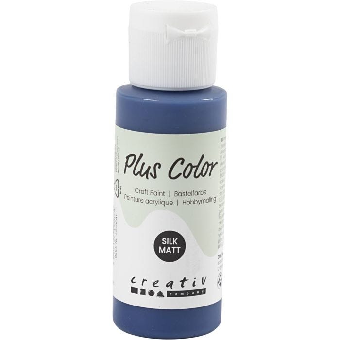 Plus Color Acrylverf, marineblauw, 60 ml/ 1 fles