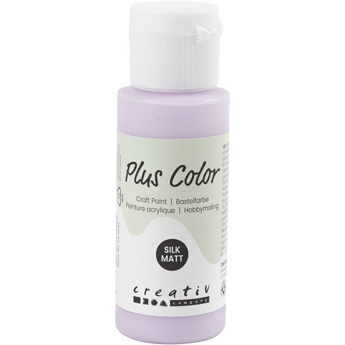 Plus Color Acrylverf, pale lilac, 60 ml/ 1 fles