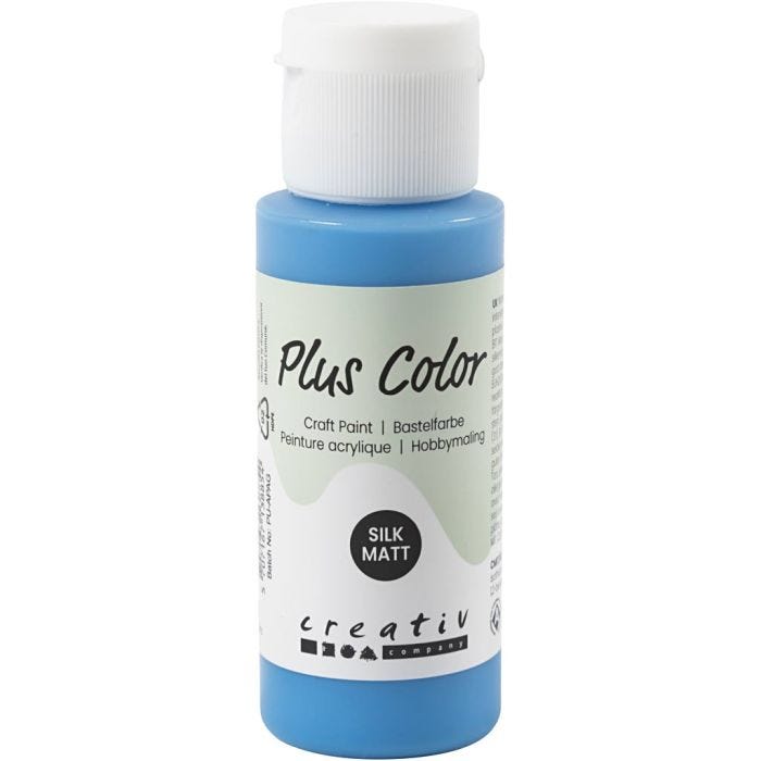 Plus Color Acrylverf, primair blauw, 60 ml/ 1 fles