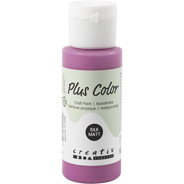 Plus Color Acrylverf, red plum, 60 ml/ 1 fles