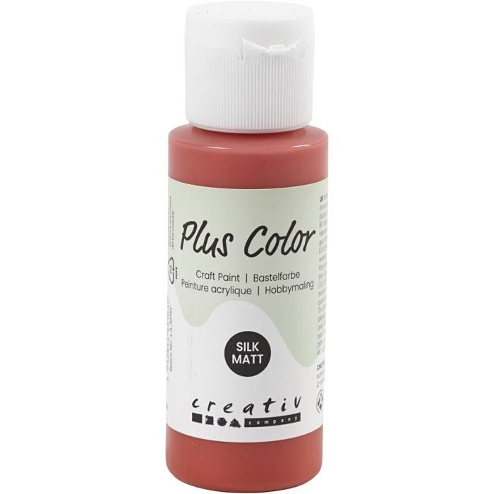 Plus Color Acrylverf, kerstrood, 60 ml/ 1 fles