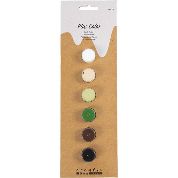 Plus Color acrylverf, naturel, 6x5ml/ 1 doos